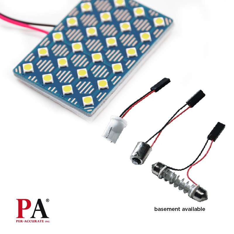 【PA LED】雙尖 T10 BA9S 24晶 3030 SMD LED 超白光 燈板 室內燈 閱讀燈 行李箱燈, , large