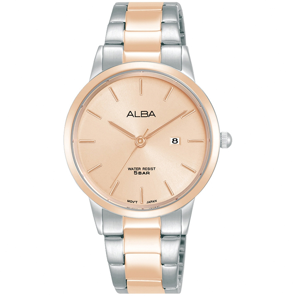 ALBA 雅柏 時尚大三針女錶-32mm AH7BU8X1/VJ22-X399K, , large