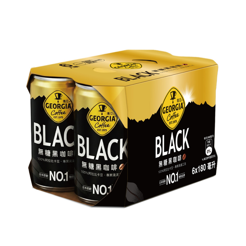 喬亞無糖黑咖啡180mL, , large
