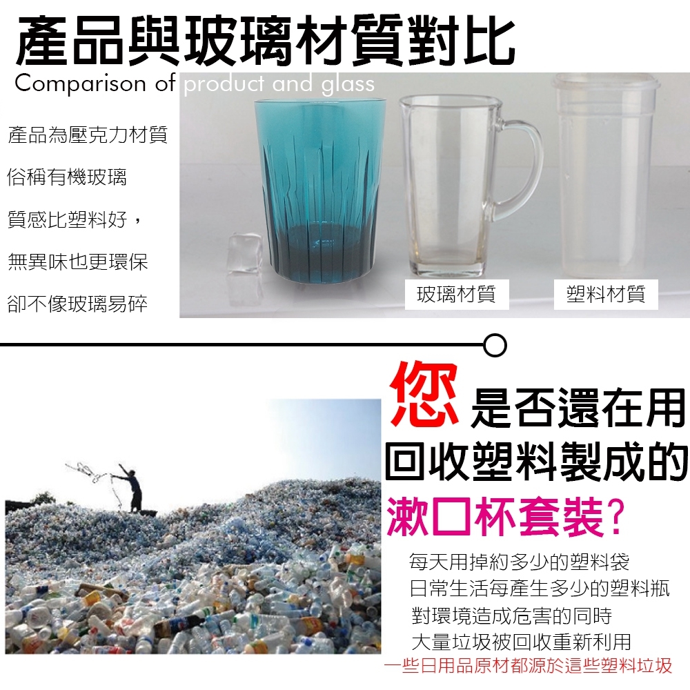 GS MALL 台灣製造 一組四件 壓克力盥洗用具 牙刷架 漱口杯 牙膏架 肥皂盒 香皂盒 浴室收納, , large
