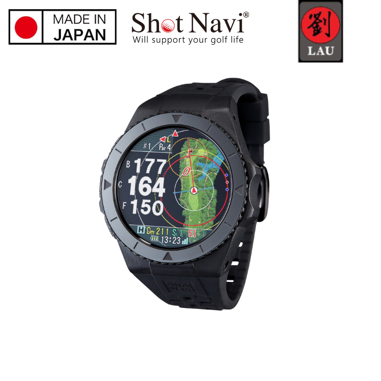 [劉氏國際]【日本製】Shot Navi Exceeds 高爾夫GPS定位手錶(黑), , large