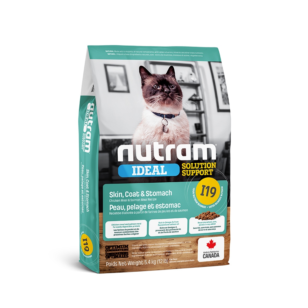 【Nutram 紐頓】I19 三效強化貓 雞肉鮭魚 貓飼料 貓糧 貓食2KG, , large