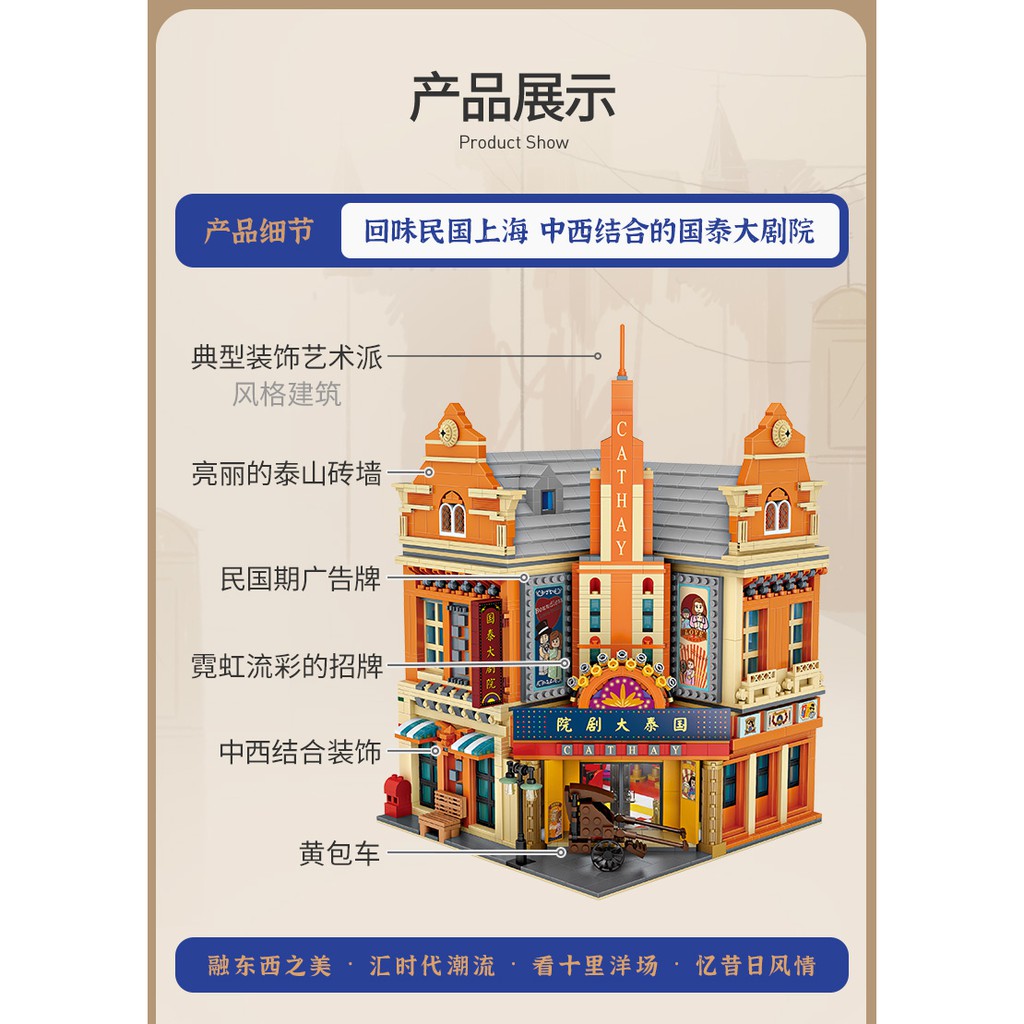 LOZ微型積木民國大劇院, , large