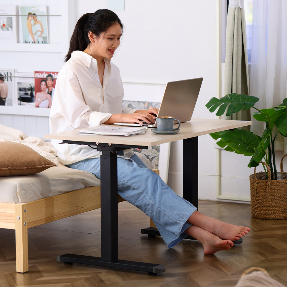 [KAKU] Pneumatic Height Adjustable Desk 140x72cm, , large