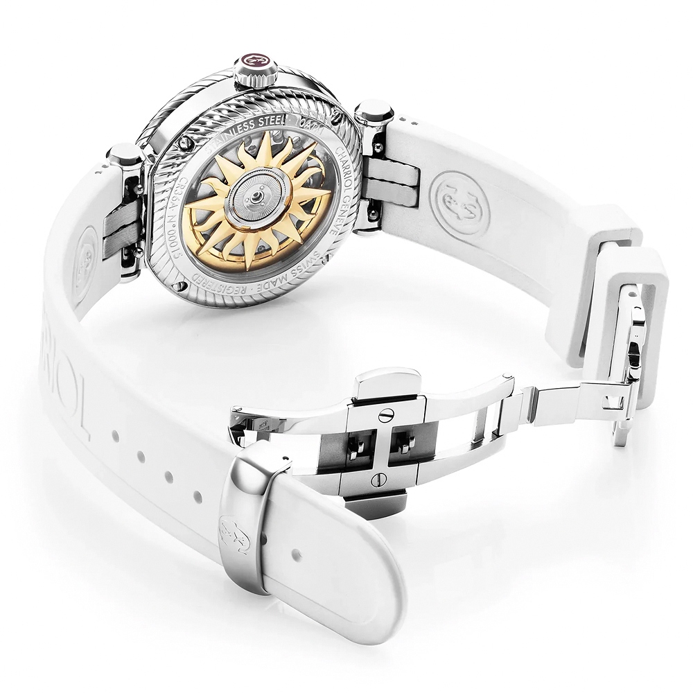CHARRIOL 夏利豪 St-Tropez系列 運動風現代機械錶-36mm SF36AWS.143.001, , large