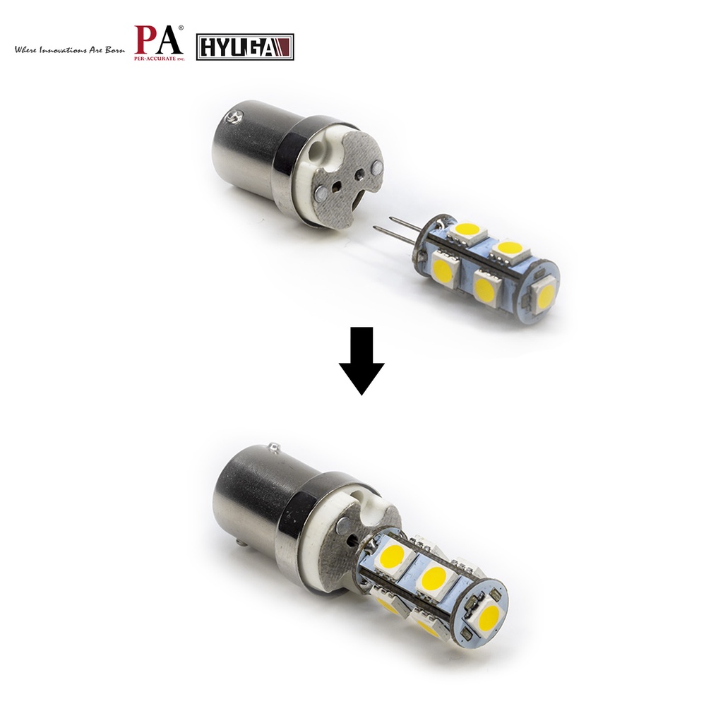 【PA LED】1156 BA15S 轉接 G4 LED 轉接頭 轉接座 手工製 台灣製品, , large