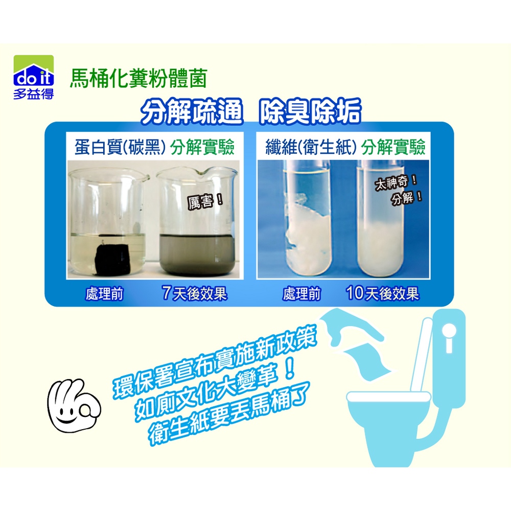 【多益得】馬桶除臭化糞菌.微生物除臭分解菌組合/, , large