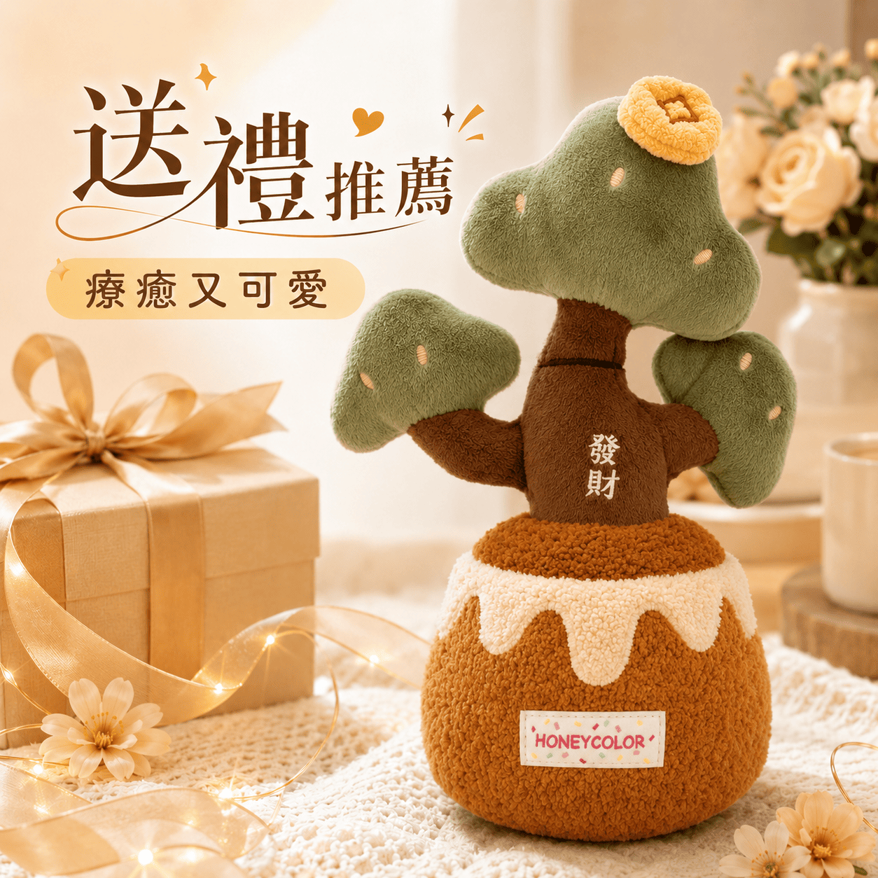【際洋文化】象皮兔 發財樹（盆栽）, , large
