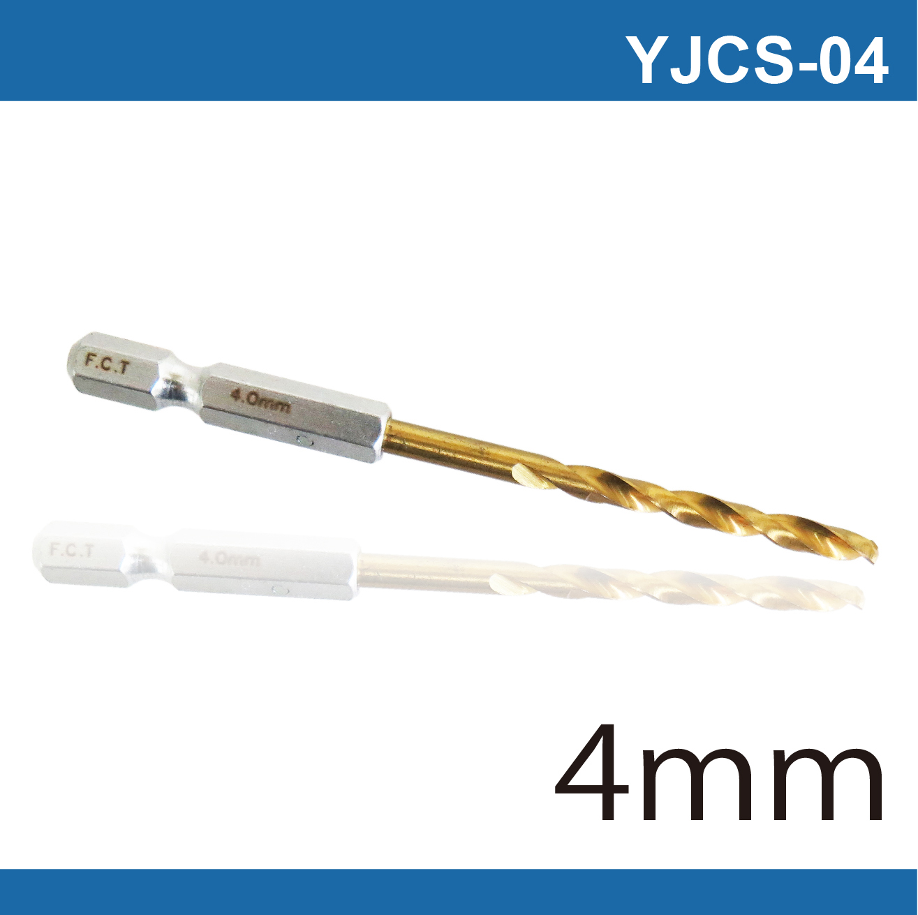 Hexagonal galvanized iron screwdriver bit - 4mm , , large