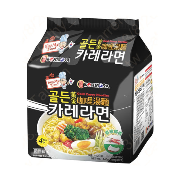 KORMOSA黃金咖哩湯麵110g*4, , large