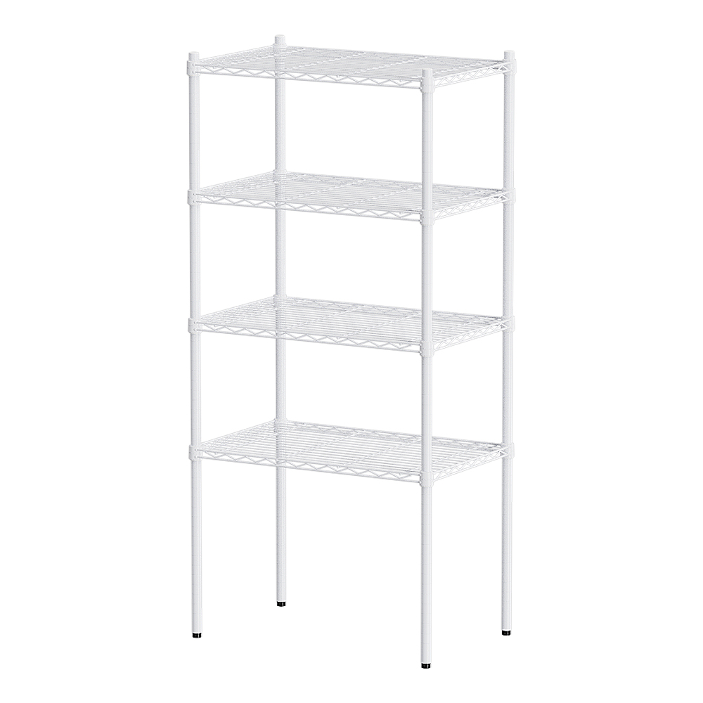 【Y HOUSE】70x45x150cm Lightweight Four-layer Iron Rack Iron Rack Shelf-Painted White, , large