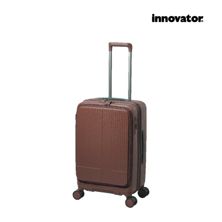 Innovator 24吋 雙前開剎車拉桿箱 INV50 榛果可可, , large