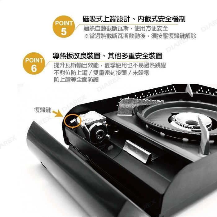 【Pro Kamping領航家】黑森爐 4.1kW 高功率瓦斯爐 日本製 瓦斯爐 卡式爐, , large