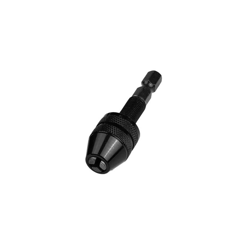 1/4" hexagonal shank three-jaw chuck 6.35mm 0.3-3.4mm black, , large