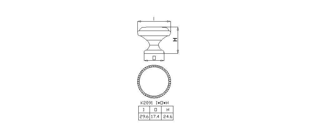 Zinc knob, , large
