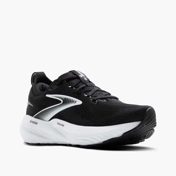 Brooks Glycerin 22 男 慢跑鞋 寬楦 彈力 支撐 緩震 黑 白 [1104452E090], , large
