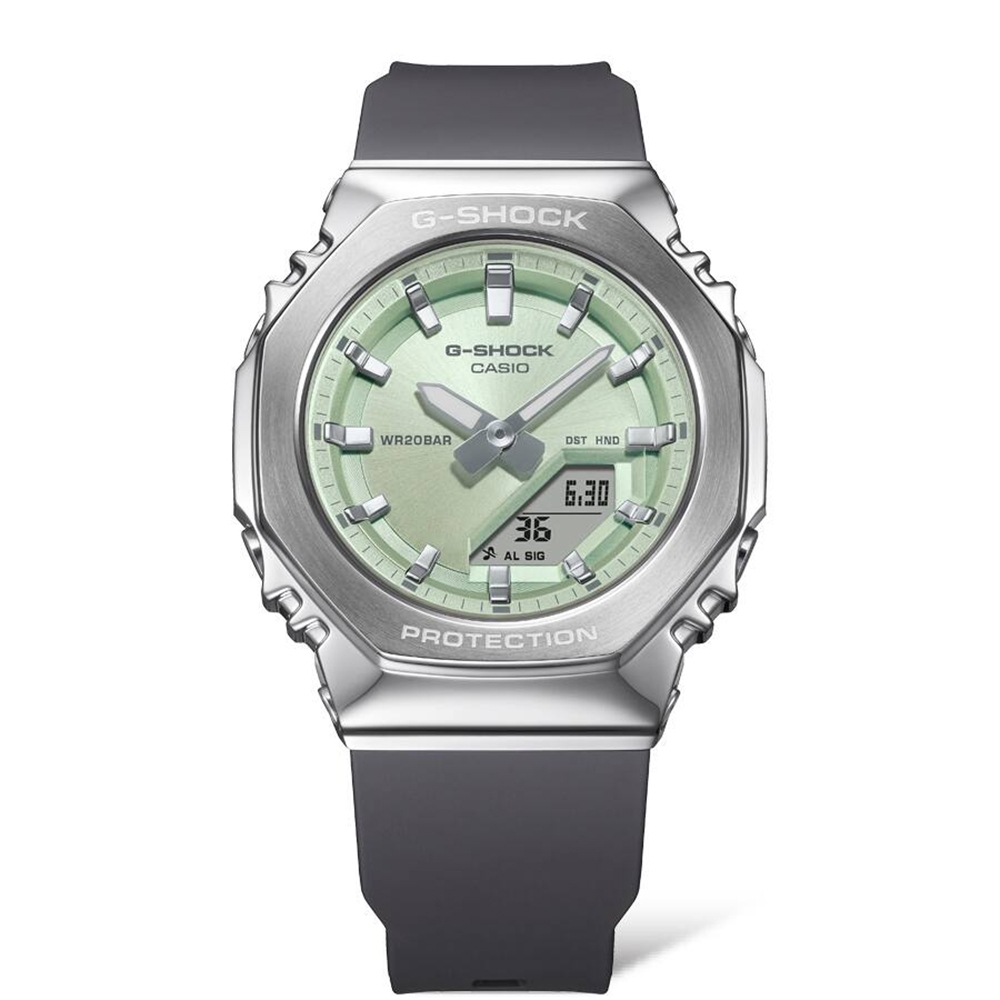 CASIO 卡西歐 G-SHOCK 粉彩金屬八角手錶 女錶 GM-S2110-3A, , large