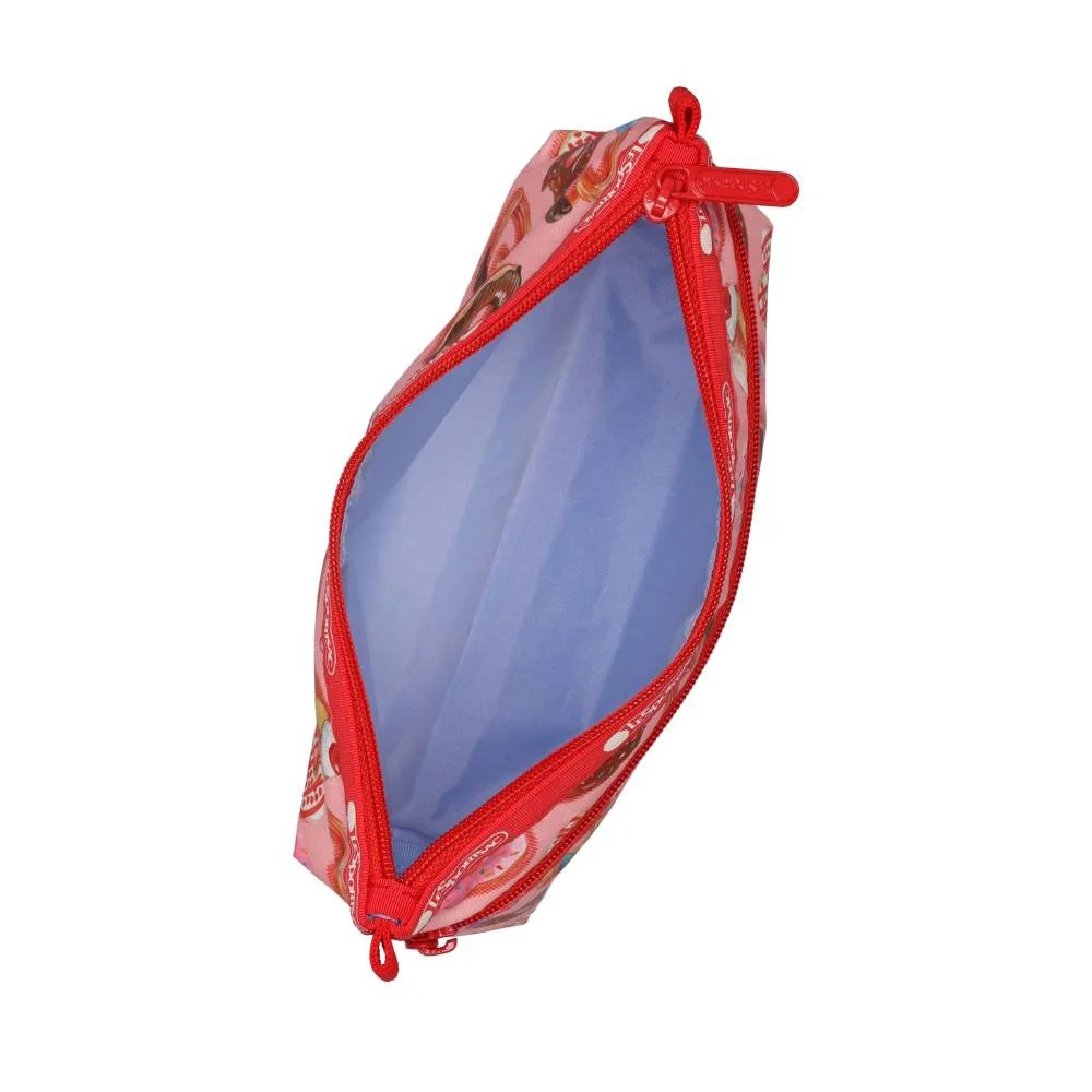 Lesportsac Cosmetic Clutch 雙層拉鍊化妝包 收納袋 盥洗包 女包(甜甜圈派對), , large