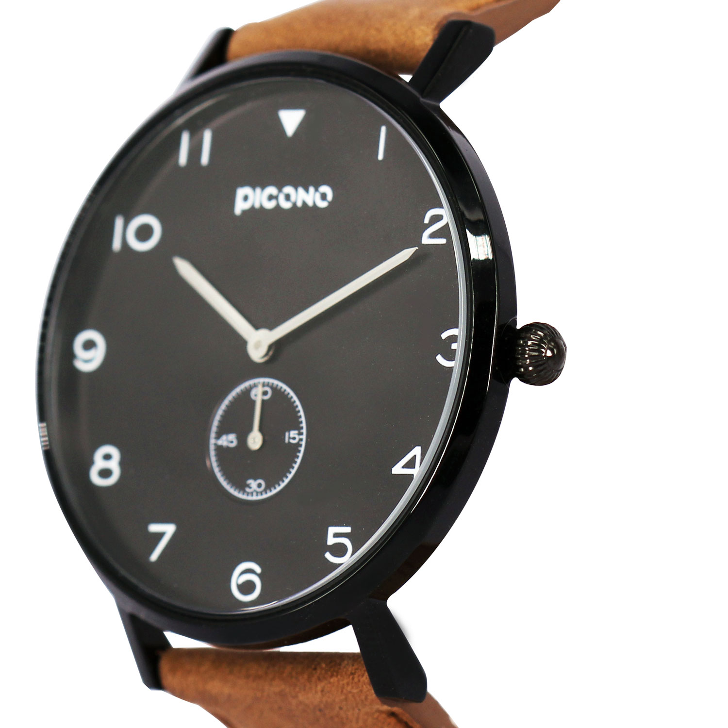 【PICONO】SPY S collection leather strap watch-Black / YS-7201, , large