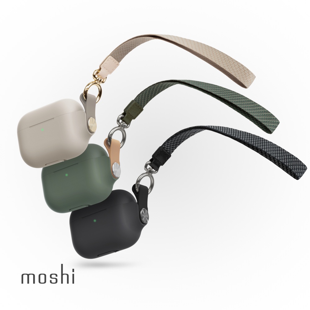 Moshi Pebbo for AirPods 3 保護套 藍牙耳機充電盒 (附可拆式腕帶), , large