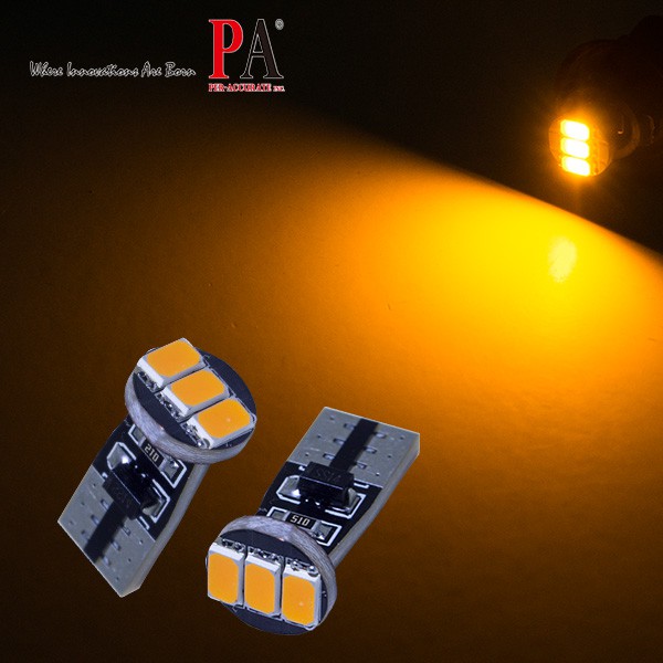【PA LED】T10 3晶 三星 5630 SMD LED 黃光 白光 橘光 側燈 側方向燈 方向燈 小燈 定位燈, , large