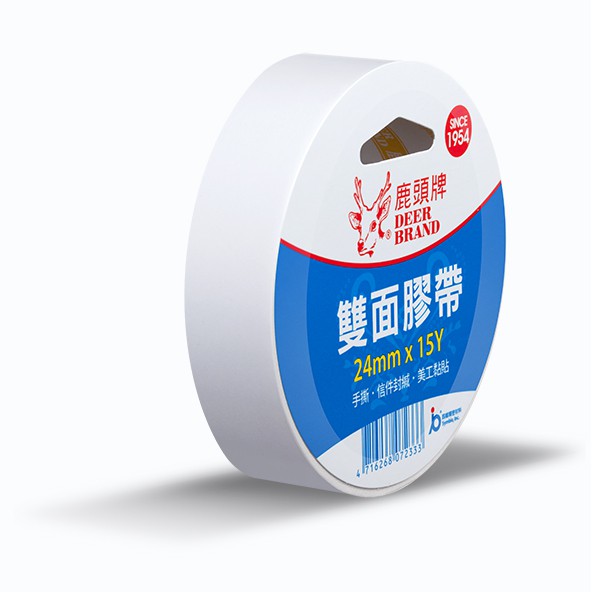 四維鹿頭牌 24mm*15Y雙面膠帶(DFS3), , large