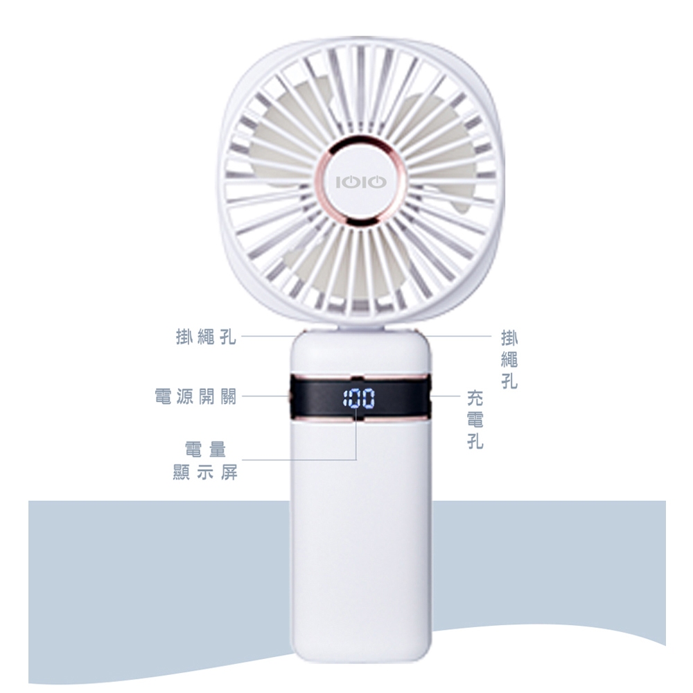 IOIO LCD Display Handheld Dual-Use Fan EPCF252, , large