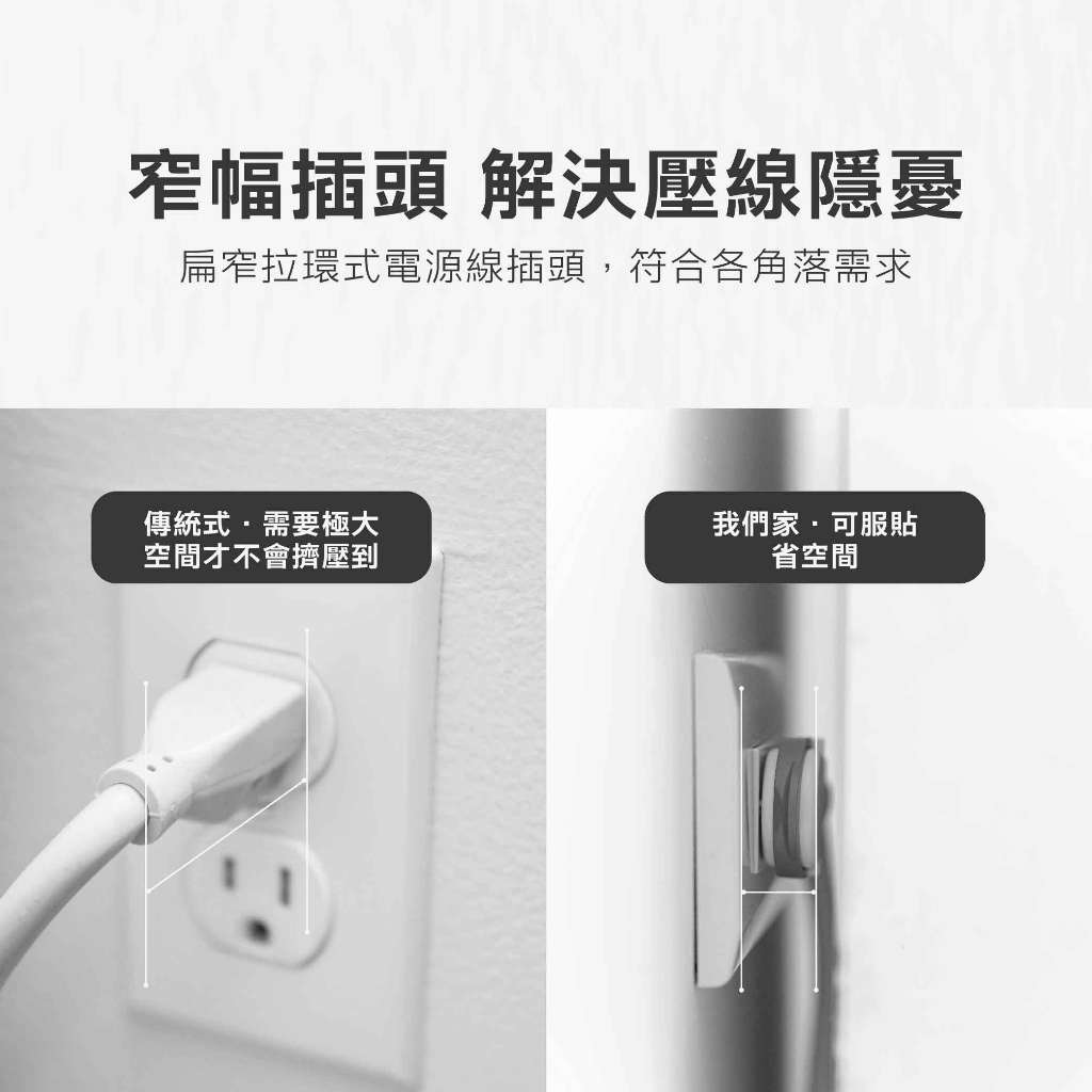 《台灣製》9尺延長線插座\防雷\ 三孔插座\扁頭插頭 \過載保護 安全設計 耐用不打結 SLife 居家延長線, , large