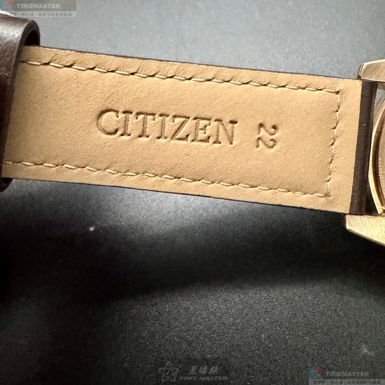 [星晴錶業]CITIZEN手錶,44mm,CI00019墨綠色錶面玫瑰金錶殼咖啡色真皮皮革錶帶款, , large