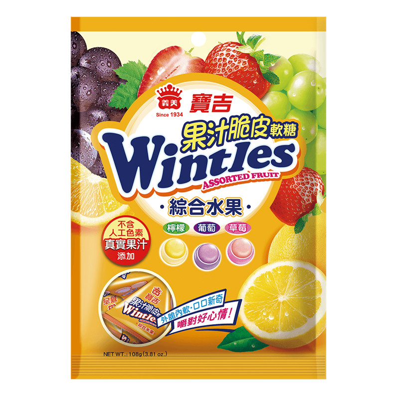 義美果汁脆皮軟糖(綜合水果), , large