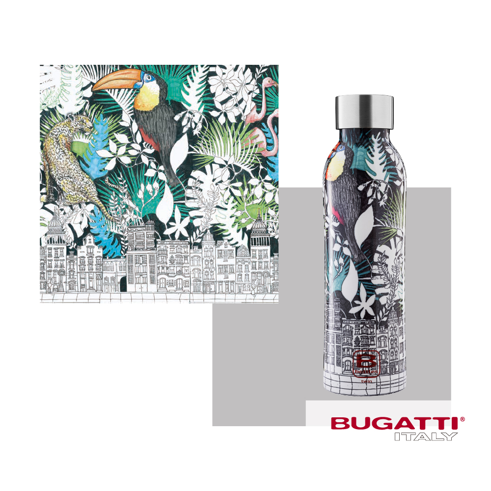 【Bianco di puro 彼安特】BUGATTI 動物城市保溫瓶500ml, , large