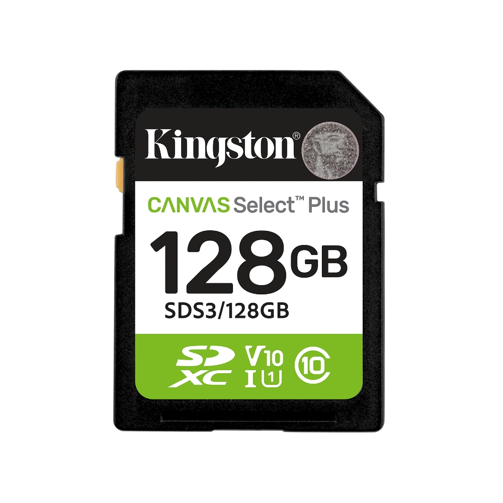 【Kingston】Canvas Select Plus 128GB SDXC U1 V10 UHS-I 記憶卡 讀取速度:150MB/s, , large