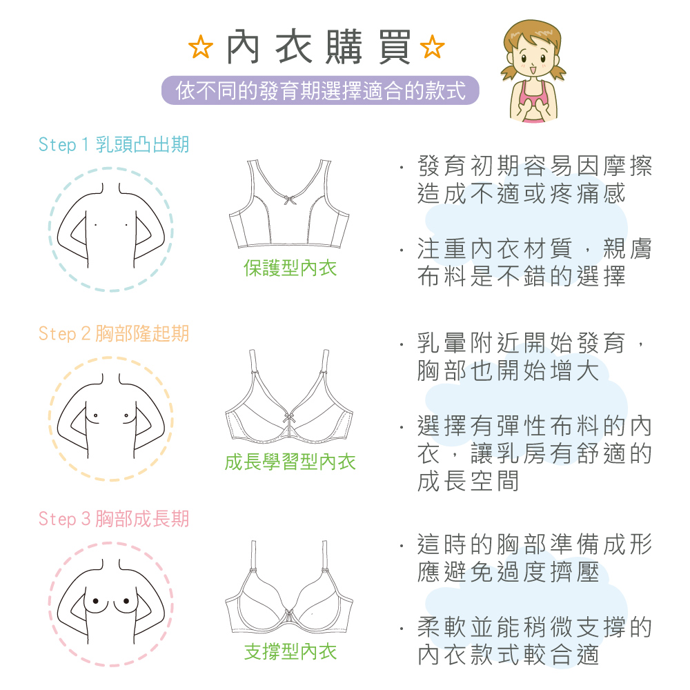 【Clany 可蘭霓】 台灣製無鋼圈少女學生背心胸衣｜成長型內衣 S-2XL｜涼感透氣 吸濕排汗 8088-61 雲朵灰, , large