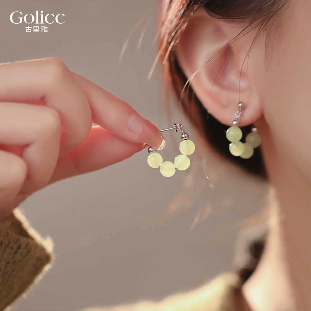 【Gulicc】古莉可 耳環 圓潤飽滿 中式氣質耳環, , large