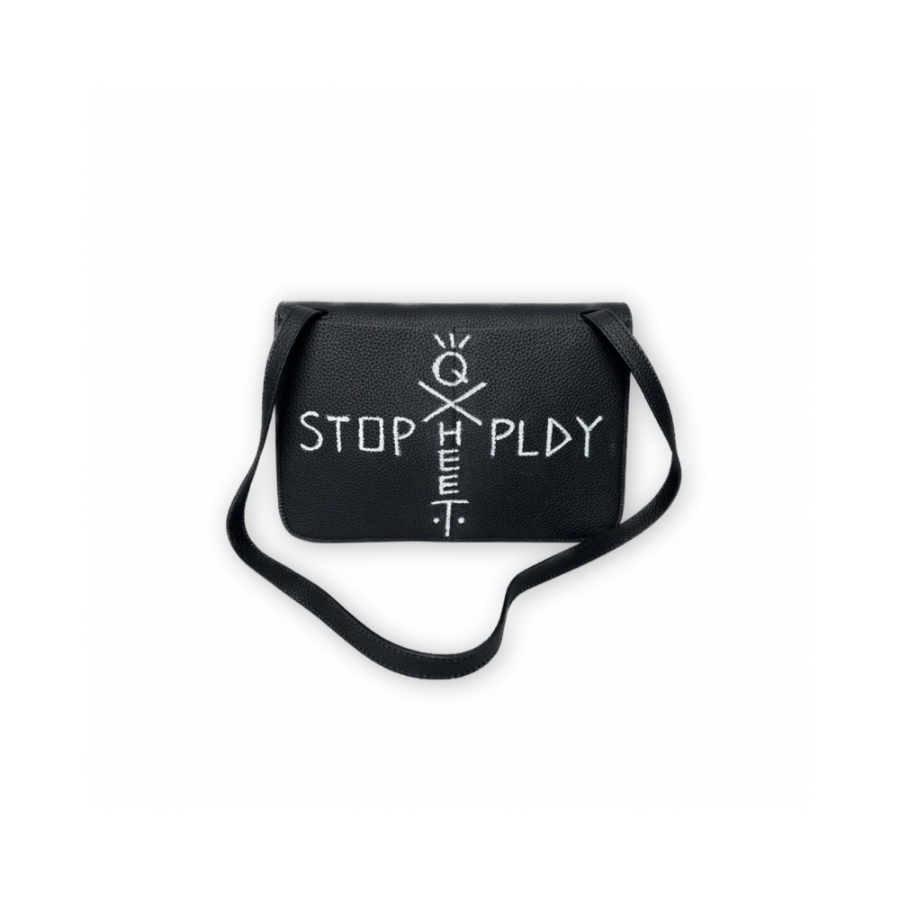 Skull Expanded Square Briefcase Black (L), , large