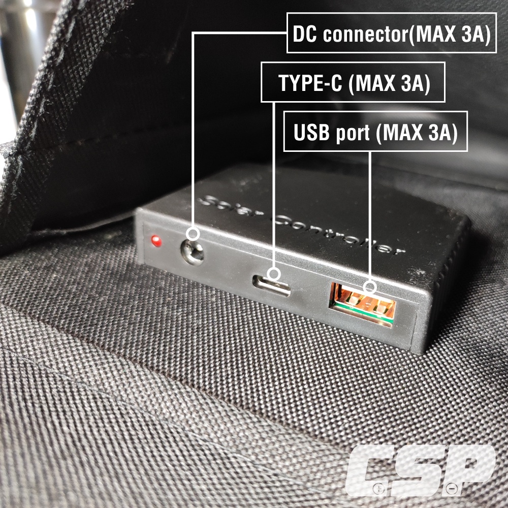 【CSP】太陽能循環型蓄電池充電組12V50W可摺疊收納 可放置車頂 充電 野營 露營車REC50-12I+SP-50, , large
