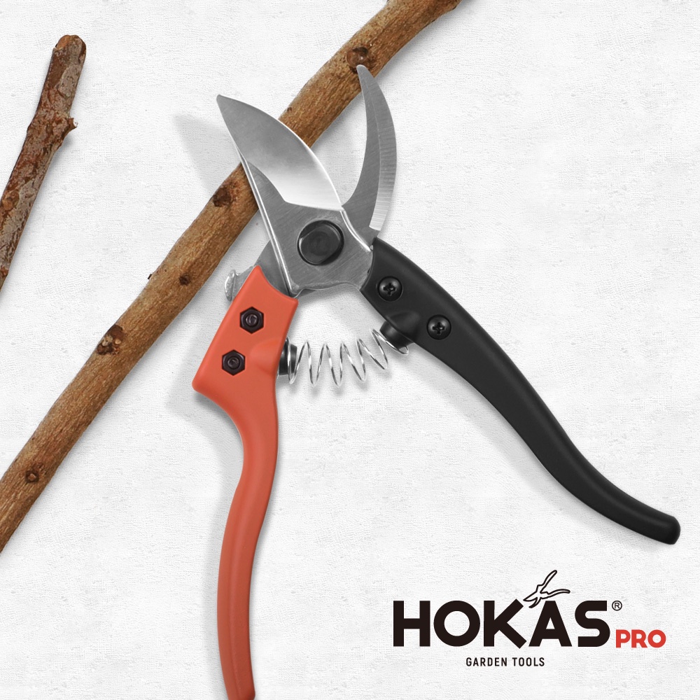 【HOKAS】S841鋁柄專業修枝剪 (園藝剪刀 花剪 剪定鋏 樹枝剪刀 修枝剪刀 樹剪 果樹剪 嫁接剪 採果剪), , large