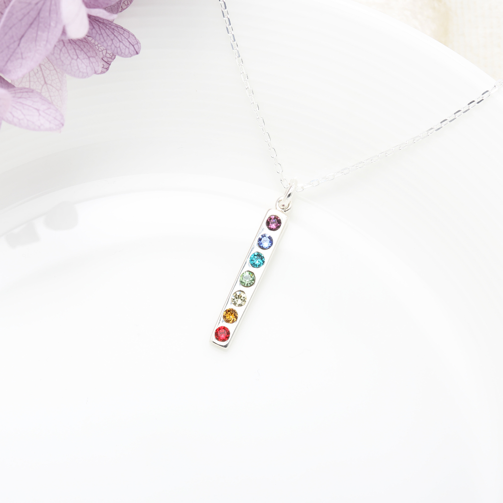 【Angel & Me】Bless Rainbow Chakra Power s925 sterling silver necklace gift, , large