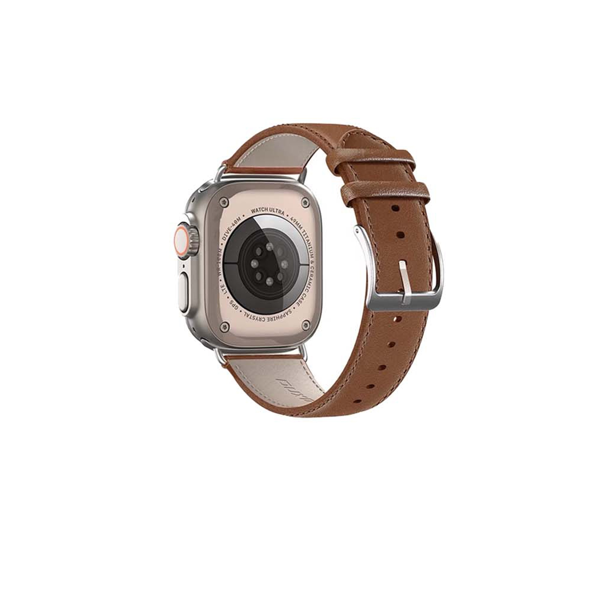 【山水之寶】DUX DUCIS Apple watch 44/45/49/S10 46/S11 46mm錶帶 不銹鋼針扣 優質皮革錶帶, , large