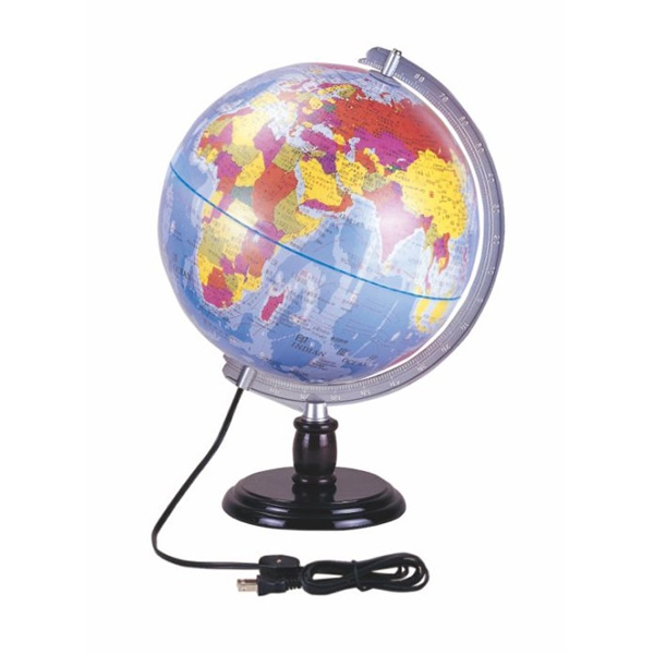 【 徠福 】一次成型地球儀12"(燈光)45CM / 個 NO.1155, , large
