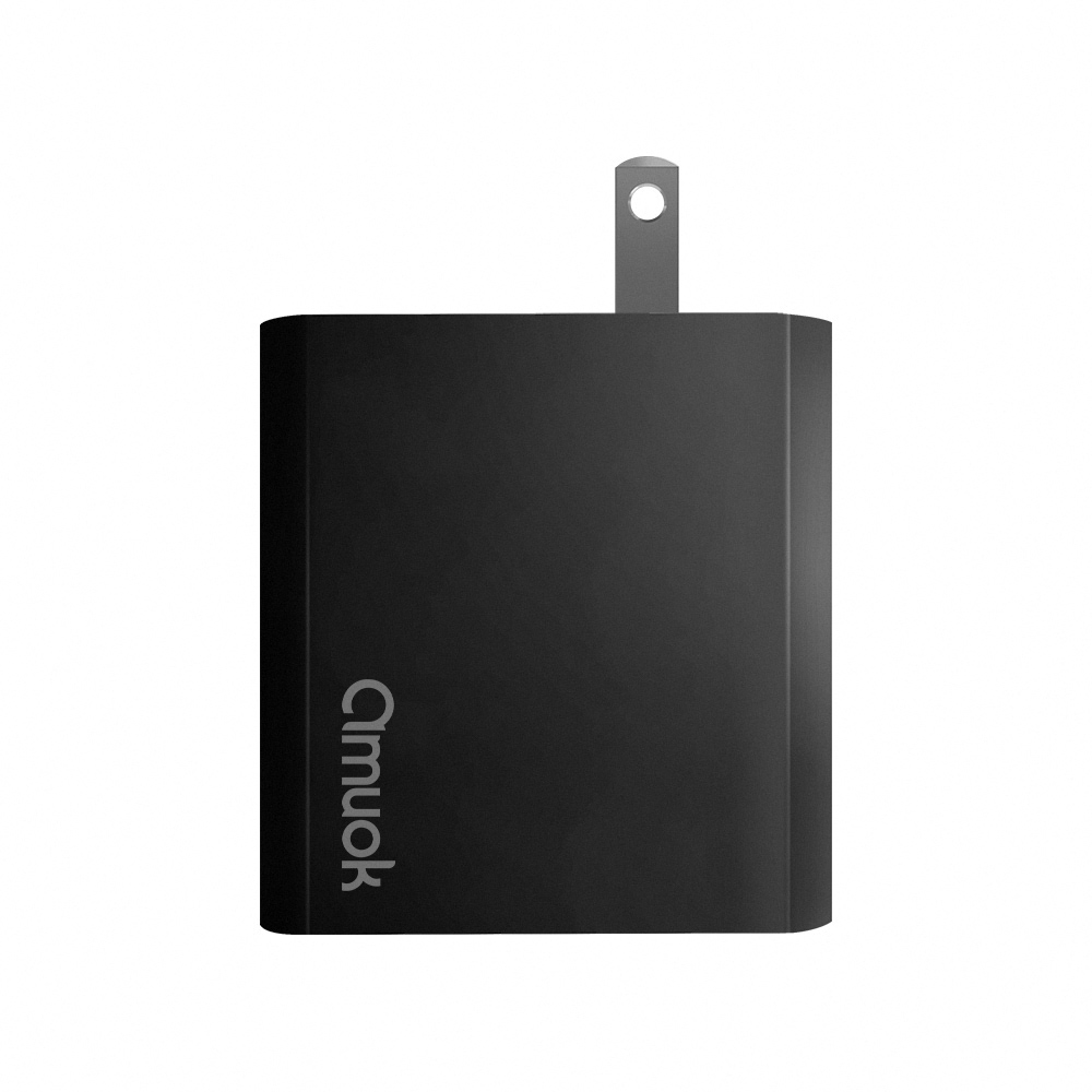【amuok】45W GaN Quick Charger USB+Type-C(Black), , large