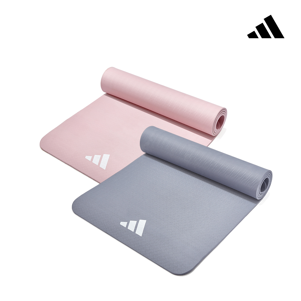 adidas 愛迪達 輕量波紋瑜珈墊-8mm, , large