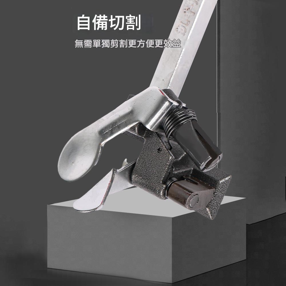Manual strapping machine tensioner + strapping pliers (5 strapping buckles + 10 meters of strapping tape), , large