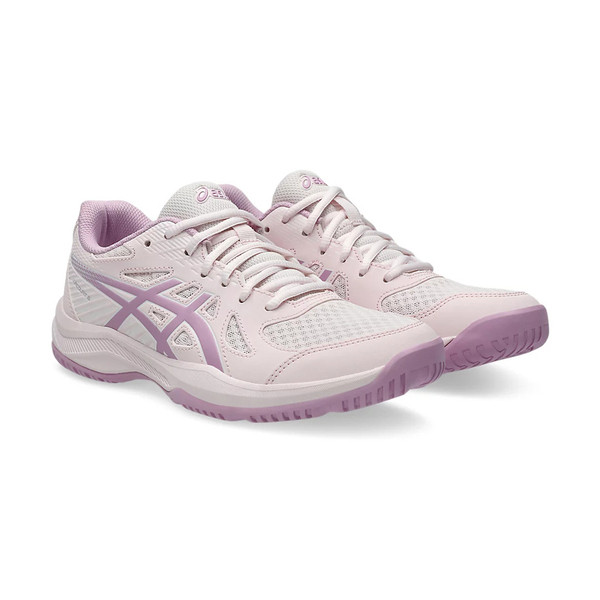 Asics Upcourt 6 女 排球鞋 室內運動鞋 入門款 穩定 包覆 回彈 粉紅 [1072A107-702], , large
