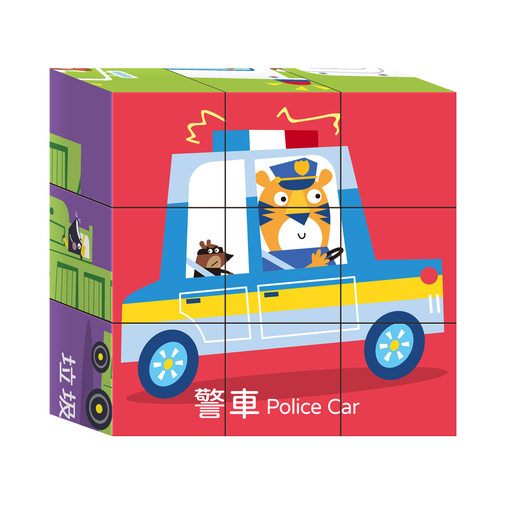[風車圖書] 幼幼立體拼圖-城市交通, , large