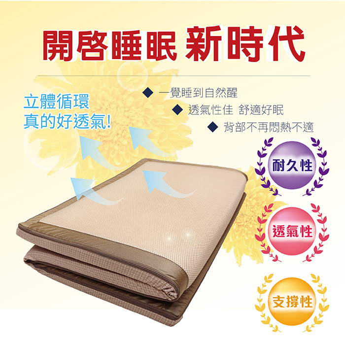 【多利寶寢具】VICTORIA_3D立體透氣單人床墊(1入), , large