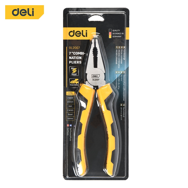 【deli tools】8" multi-function pliers upgraded Semi-Pro series, , large
