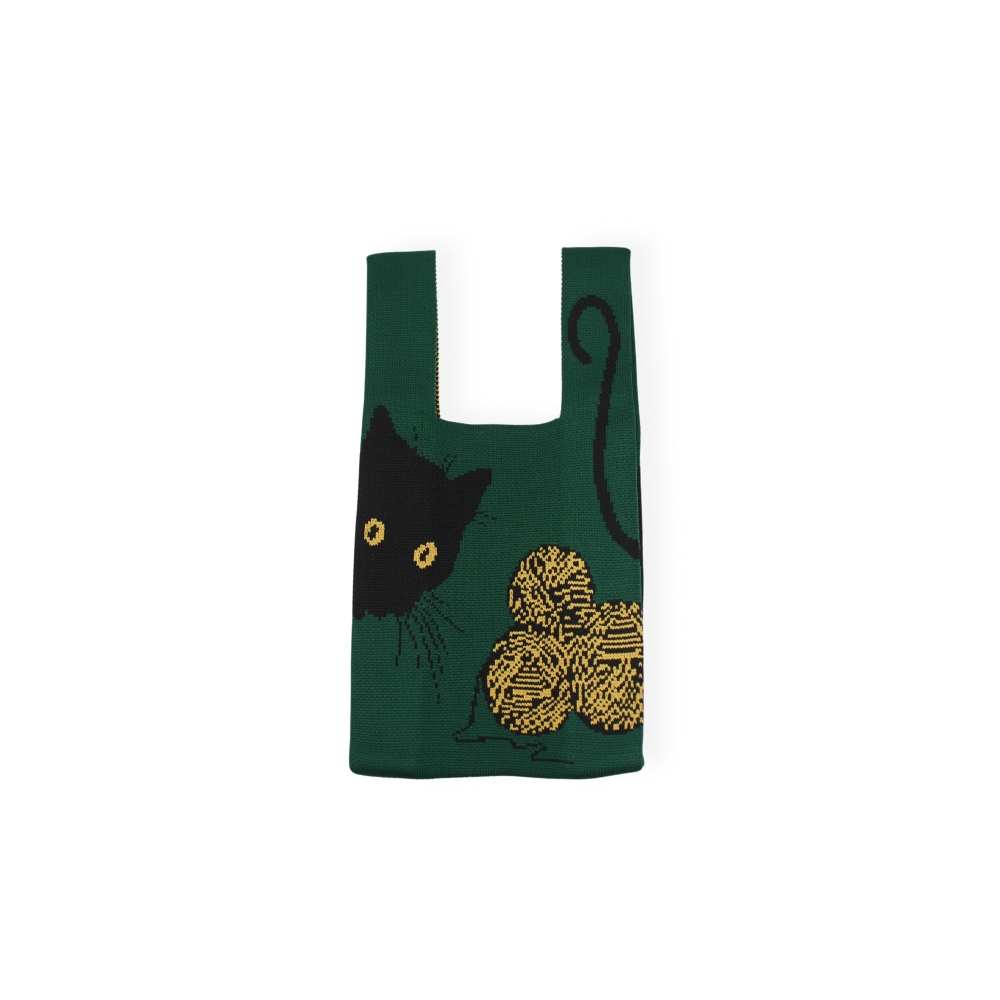 【YUN SELECT】 Knitted handbag, , large