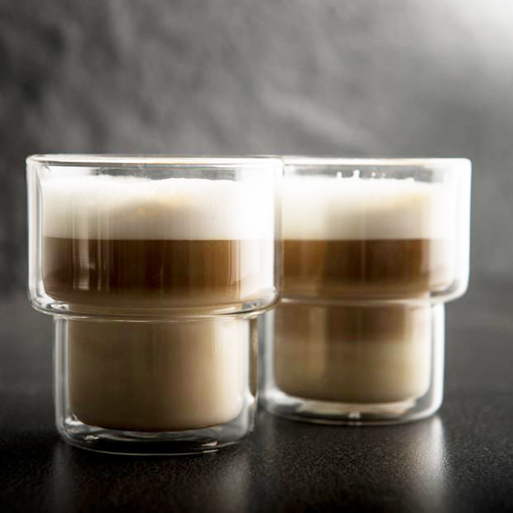 【YU Living】隔熱雙層玻璃杯二件組 茶杯 水杯 咖啡杯 190ML, , large