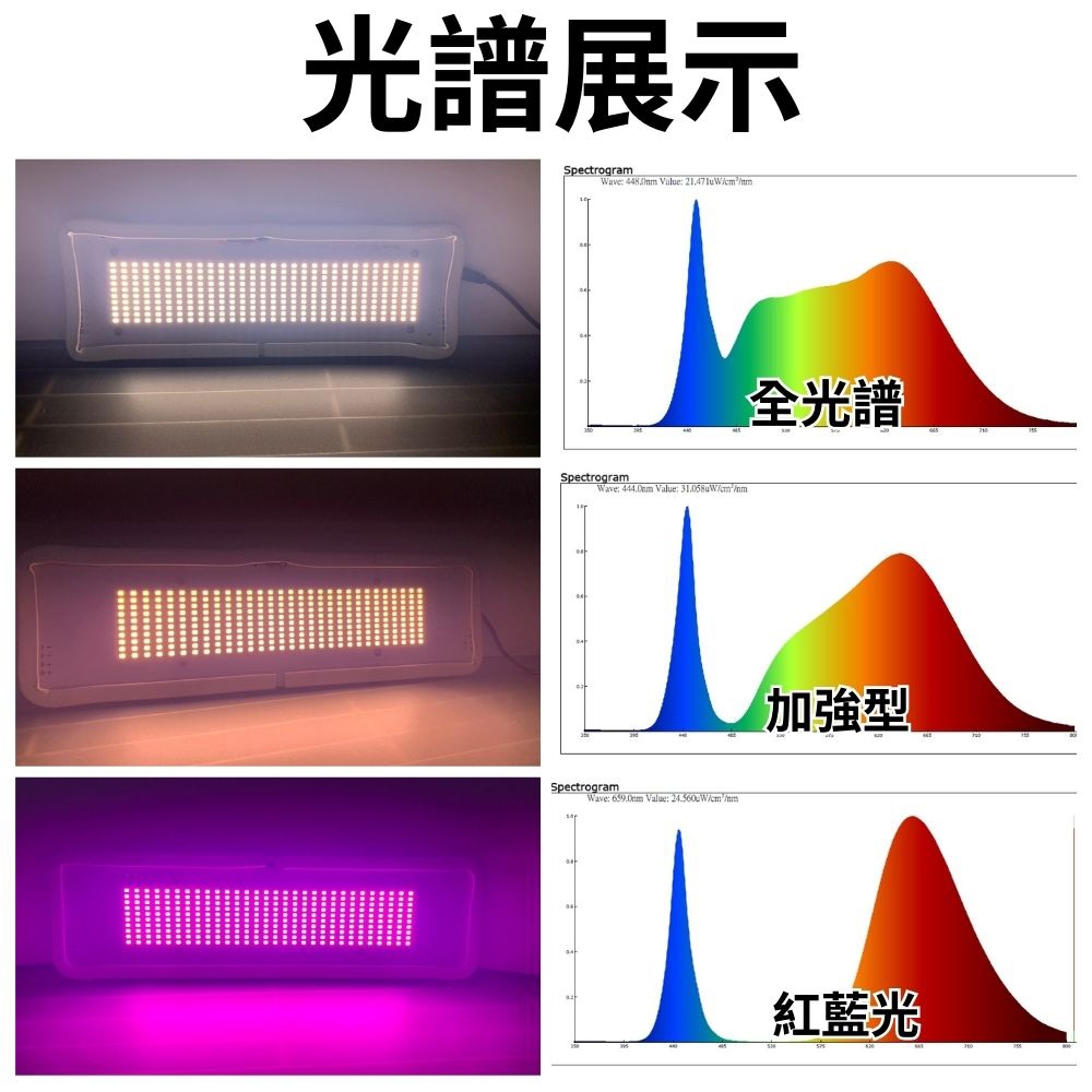 【君沛】卡扣式薄型植物燈板 20W 紅藍光譜 LED植物燈 多肉上色 育苗 防徒長 植物生長燈 植物箱, , large